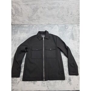 H&M Black Casual/Dress Zip Up Jacket Women's Size S (2-4) Front Button Pockets